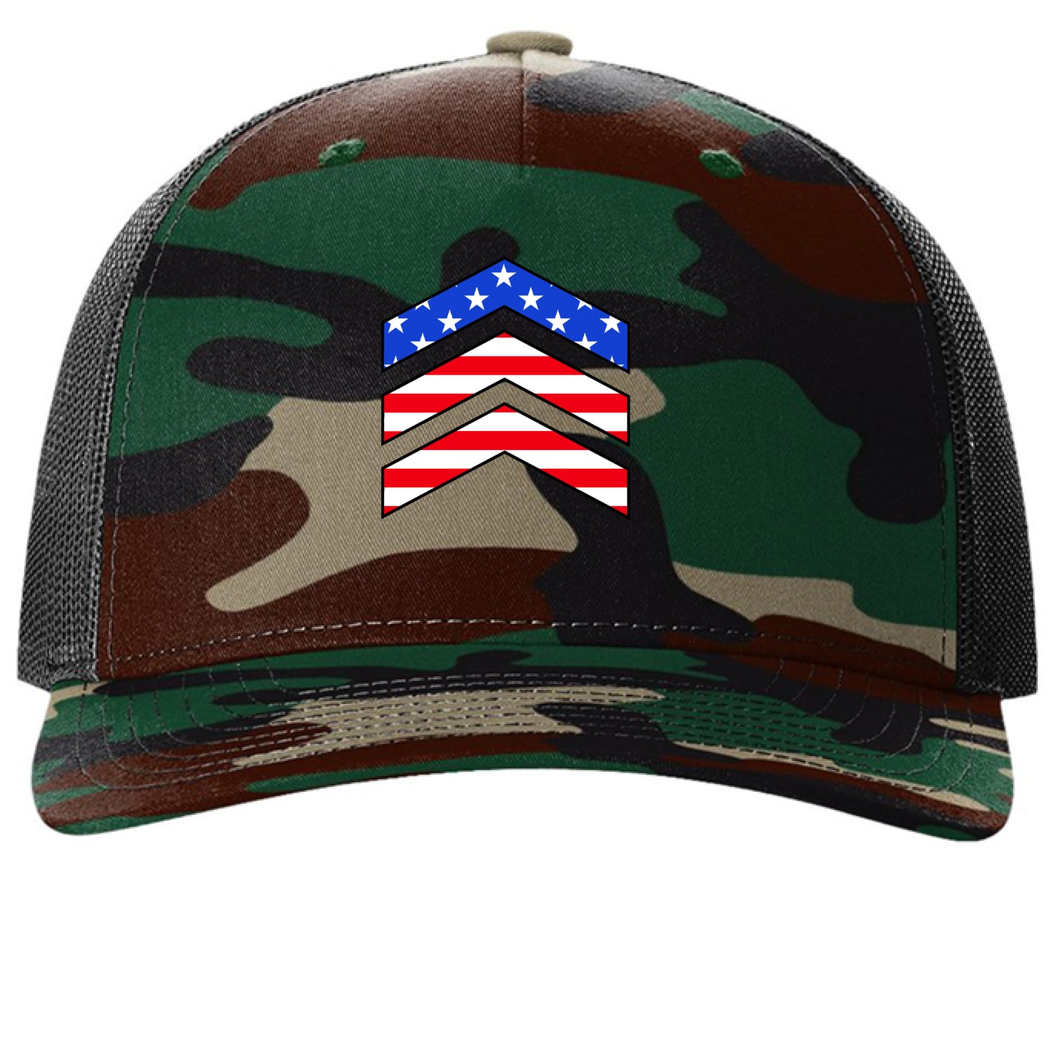 Green Camo/ Black - FRONT